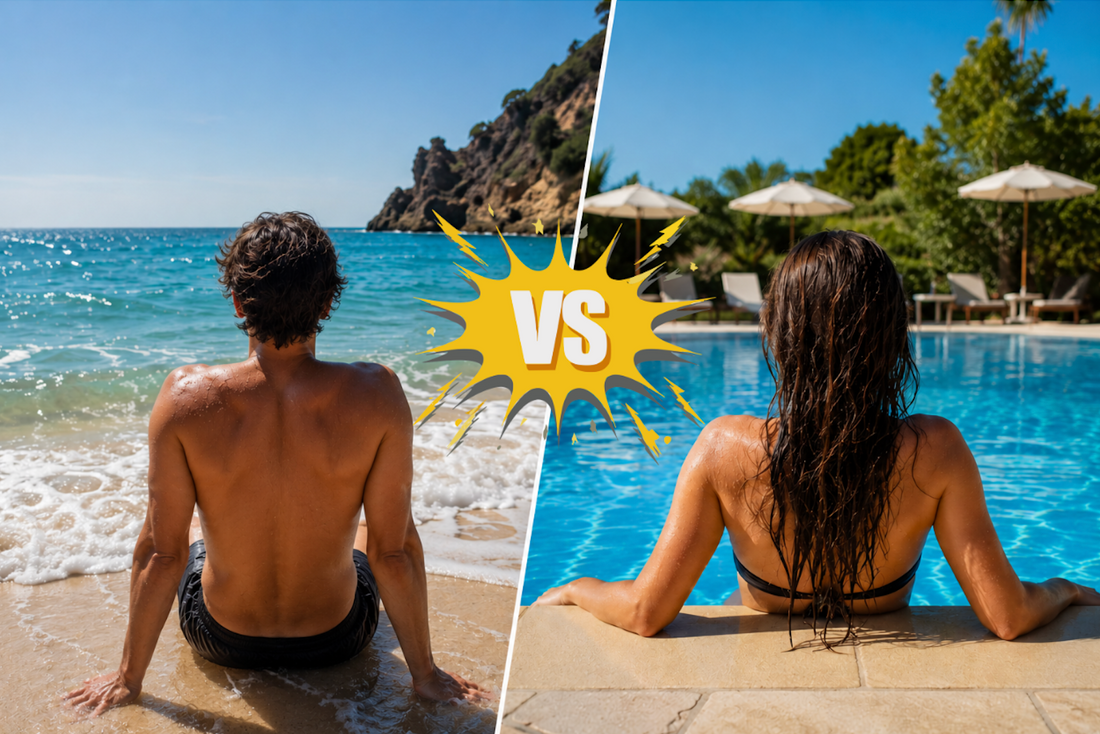 Mer ou piscine : laquelle abîme le plus vos cheveux et votre peau ?