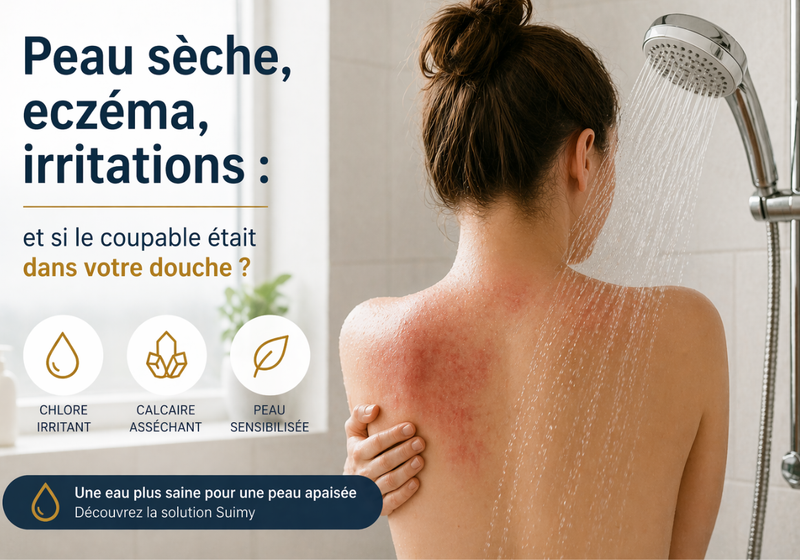 Peau sèche, eczéma, irritations : et si le coupable était dans votre douche ?