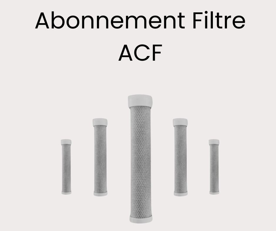Photo pour abonnement filtres ACF compatible avec les pommeaux filtrants Suimy