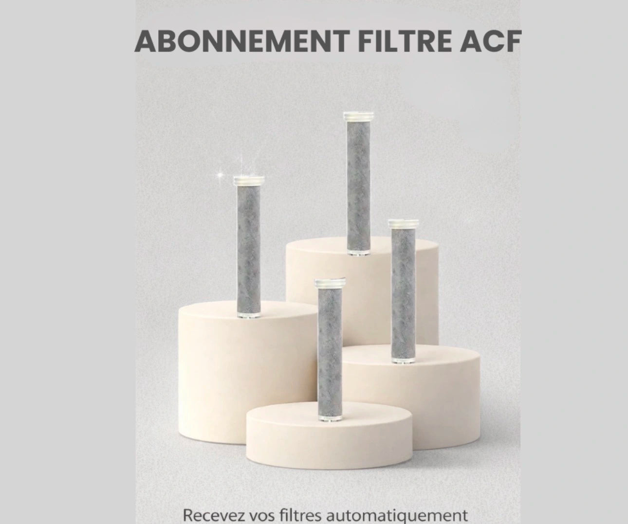 Photo pour les abonnement du filtre acf anti chlore et calcaire 