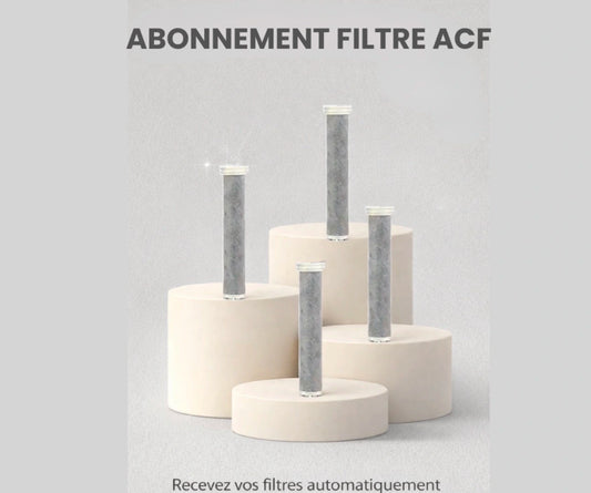 Photo pour les abonnement du filtre acf anti chlore et calcaire 