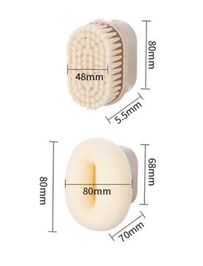 Brosse et éponge adaptables sur votre pommeau Suimy