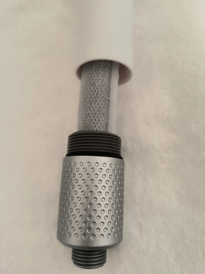 PHOTO filtre acf pommeau de douche blanc anti chlore 