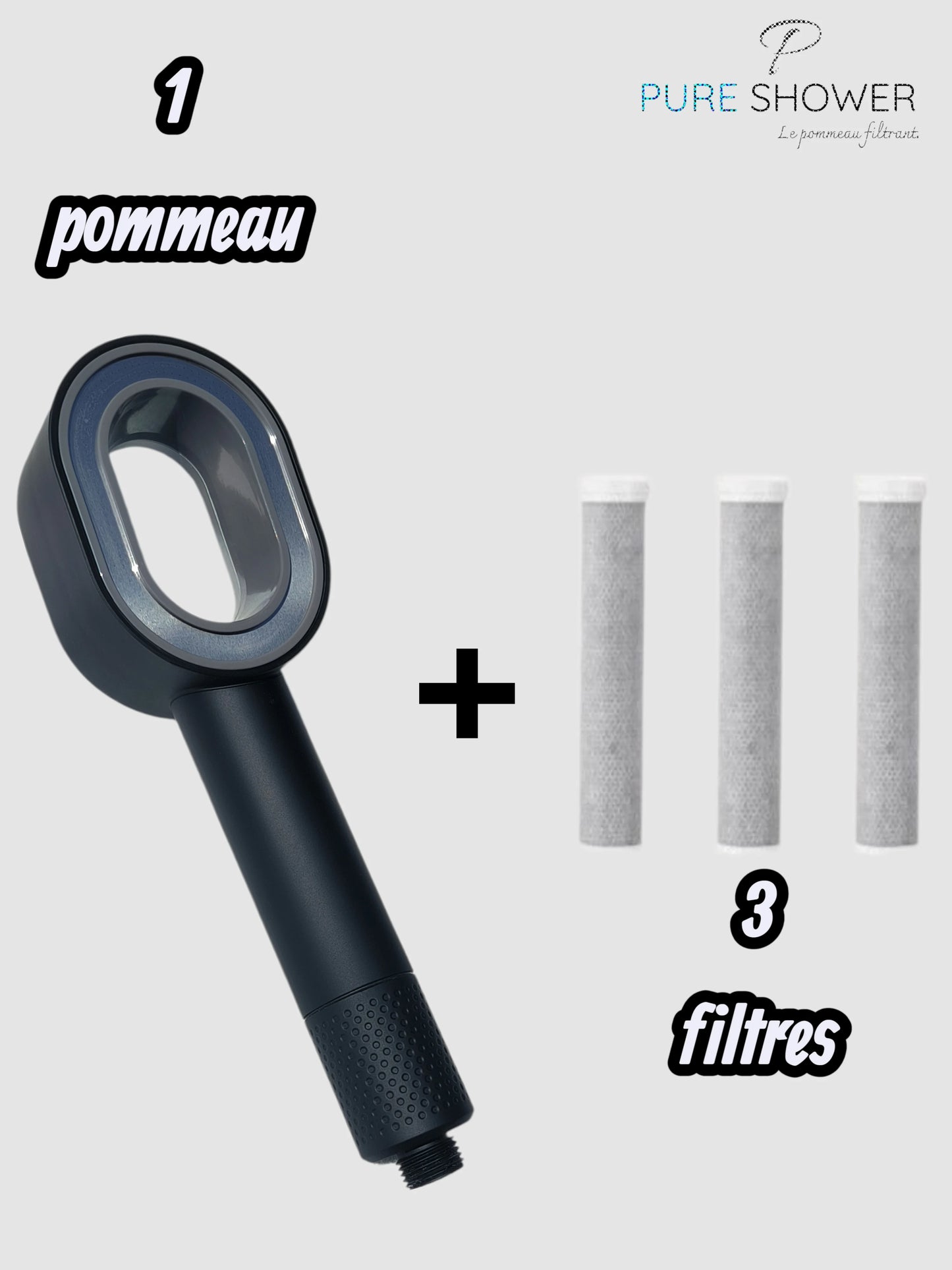 pommeau de douche filtrant ACF chlore et calcaire design moderne