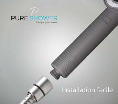 facile d'installation avec embout universel pour une meilleure filtration de votre eau de douche voici le pommeau design anti chlore et parfumé idéal pour une peau douce et cheveux lisse Protection contre les effets néfastes du chlore pour les peaux sensibles.
Idéal pour les enfants et les personnes ayant des problèmes de peau.
embout universel 