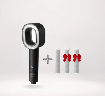 Pack Infinity Noir Intense – Pommeau de Douche filtrant + 3 Filtres ACF • Édition Limitée