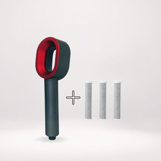 pommeau design contre eczema avec pack 3 filtres inclus