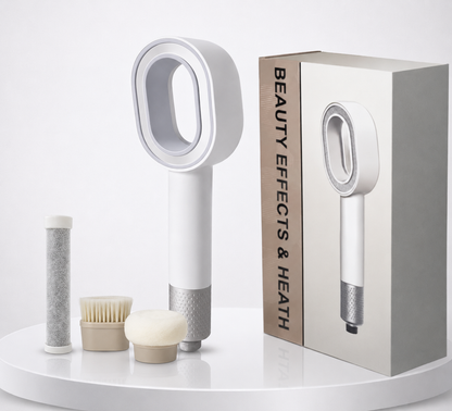 Coffret PEAU DOUCE pommeau filtrant Blanc