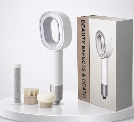 Coffret PEAU DOUCE pommeau filtrant Blanc