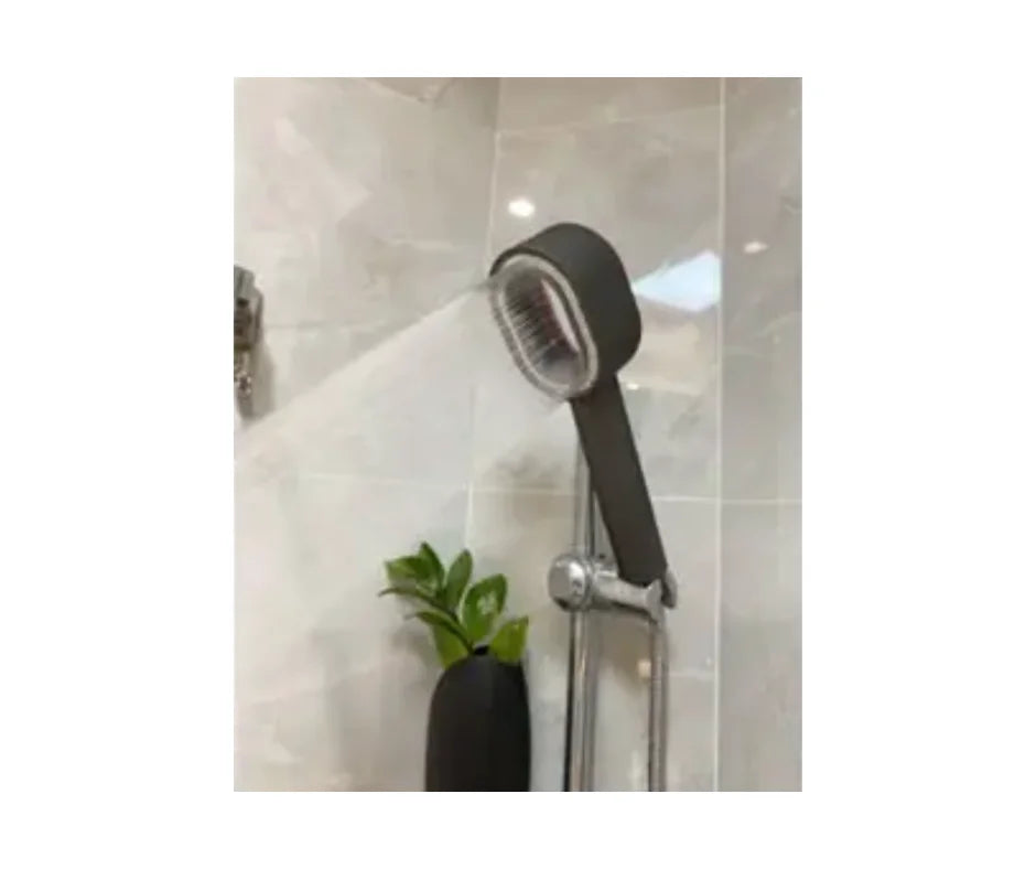 pommeau en action chez client avec filtre anti chlore et design avis client 