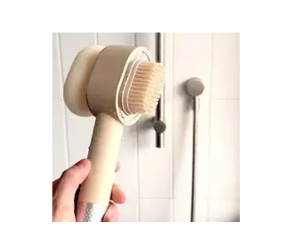 client satisfait du coffret peau douce beige avec brosse et eponge et filtre anti chlore 