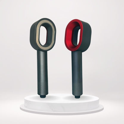 Pommeau douchette avec filtre acf anti chlore et calcaire économiseur d'eau couleur rouge et gris 