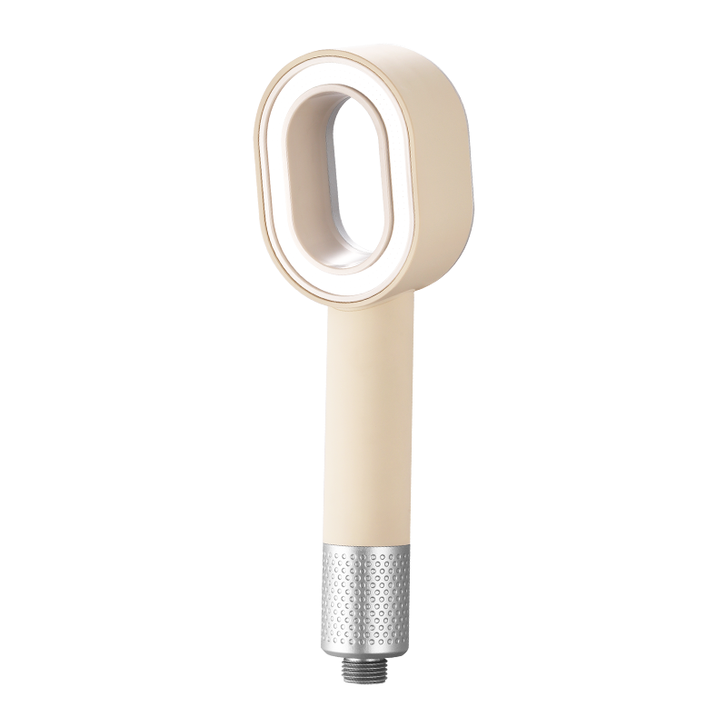 cette photo représente la photo du pommeau beige seul avec les filtre intégrés