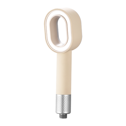 cette photo représente la photo du pommeau beige seul avec les filtre intégrés