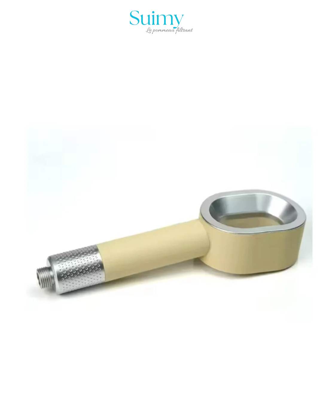 Pommeau filtrant Suimy beige avec filtre acf TESTÉ EN LABORATOIRE Français