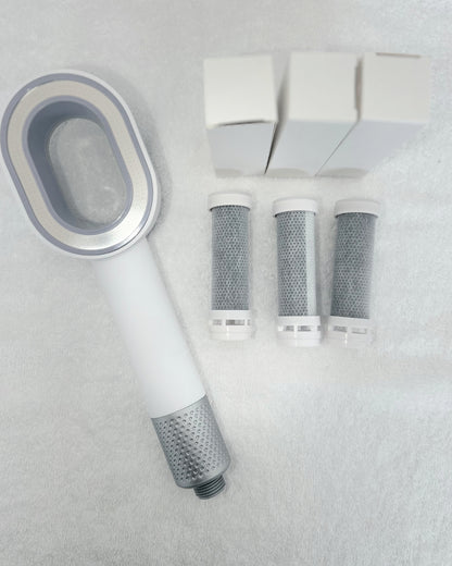 pommeau blanc avec filtre ACF style dyson