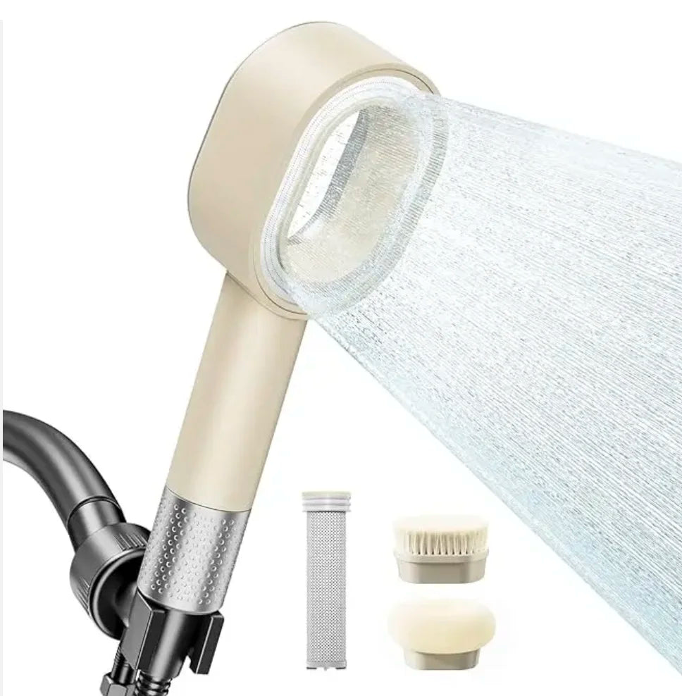 Pommeau de douche écologique avec filtre anti-chlore - Économisez l’eau et protégez votre peau et vos cheveuxProtection contre les effets néfastes du chlore pour les peaux sensibles.
Idéal pour les enfants et les personnes ayant des problèmes de peau.
Contribue à préserver l'environnement en réduisant la consommation d'eau.