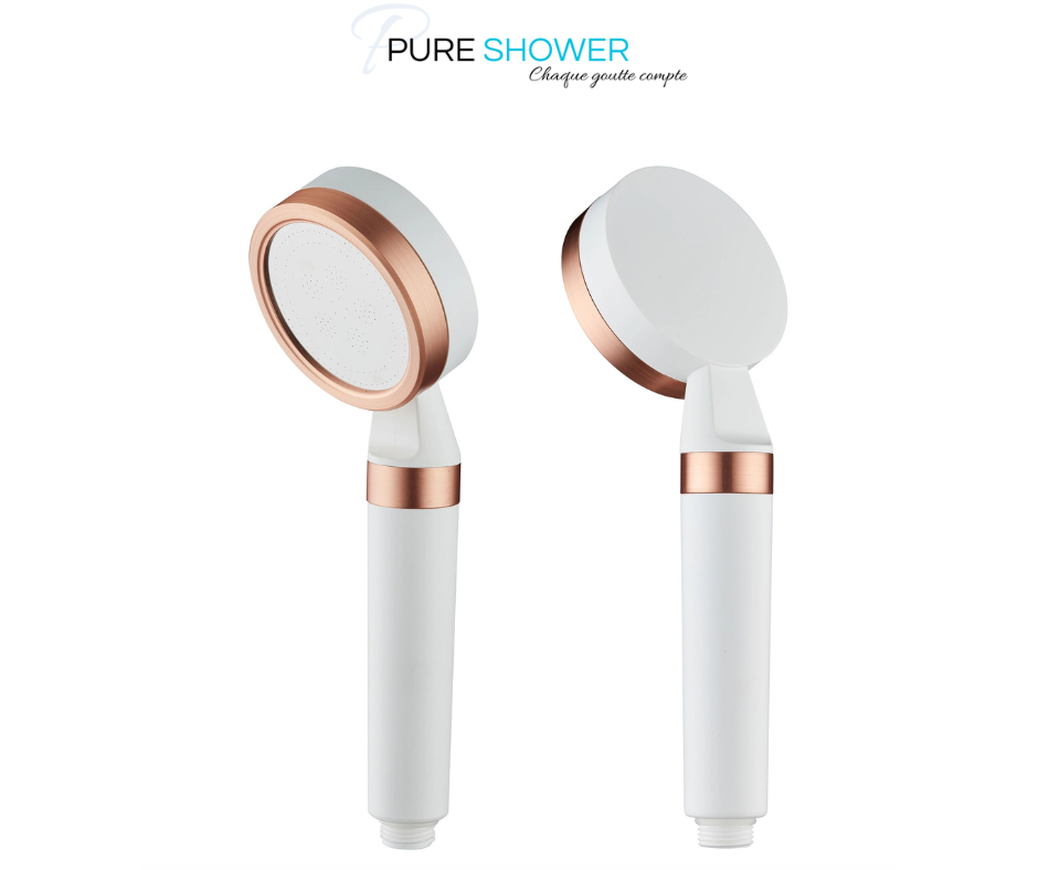 Offrez une douche pure et écologique – Design élégant et filtration optimale      Filtre Anti-Chlore : Le filtre intégré capture le chlore, les métaux lourds et autres impuretés, offrant une eau plus douce et moins agressive pour votre peau et vos cheveux.
    Écologique et Économique : Réduit l'empreinte écologique en limitant la consommation d'eau tout en vous permettant de profiter d'une douche agréable grâce à une pression d'eau optimale.
    Facile à Installer : Compatible avec toutes les installations