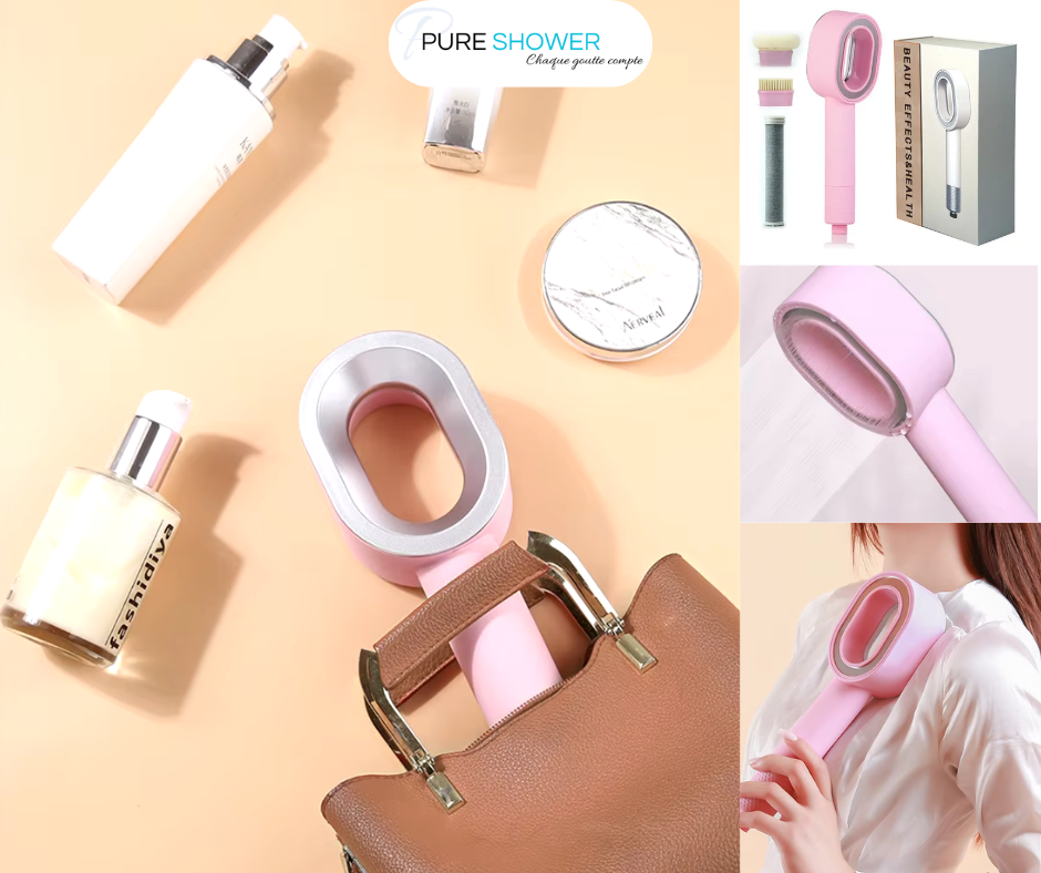 Dites adieu au chlore et aux impuretés de l'eau avec le pommeau de douche Pure Shower !
Conçu pour offrir une expérience de douche saine et agréable, le pommeau Pure Shower est équipé d'un filtre haute performance qui élimine efficacement le chlore et autres contaminants présents dans l'eau. Parfait pour ceux qui cherchent à protéger leur peau et leurs cheveux des effets agressifs du chlore, ce pommeau est la solution idéale pour un bien-être quotidien.