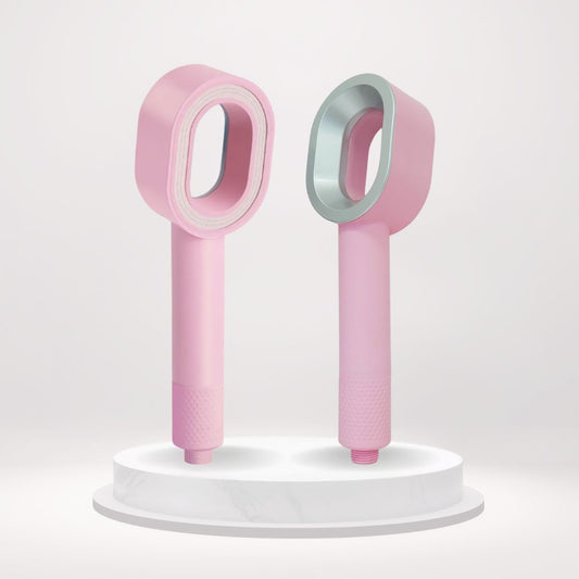 pommeau de douche rose avec filtre ACF anti chlore et calcaire et economiseur d'eau, douchette design