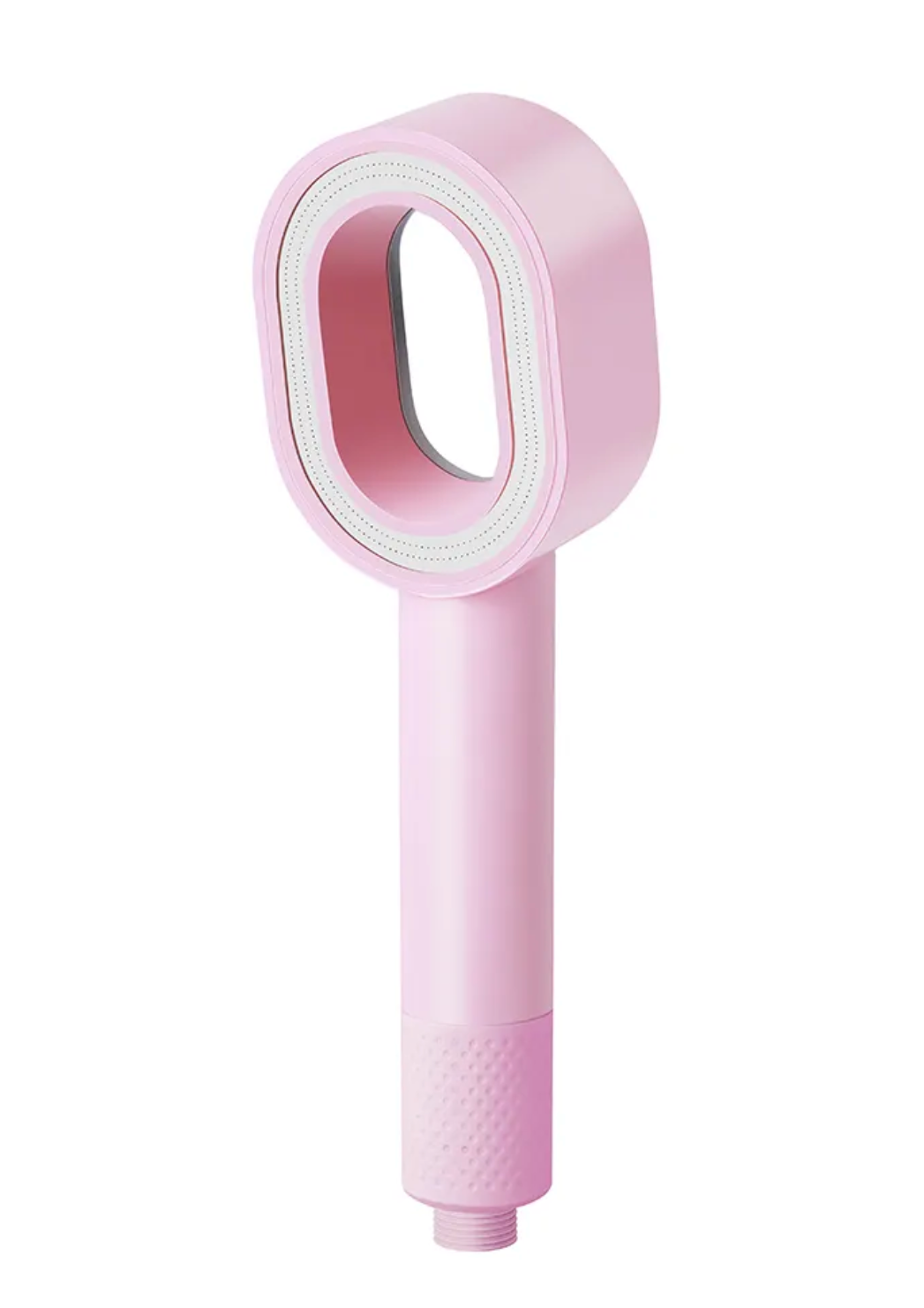 pommeau de douche rose avec filtre anti calcaire tres design avec economiseur d'eau